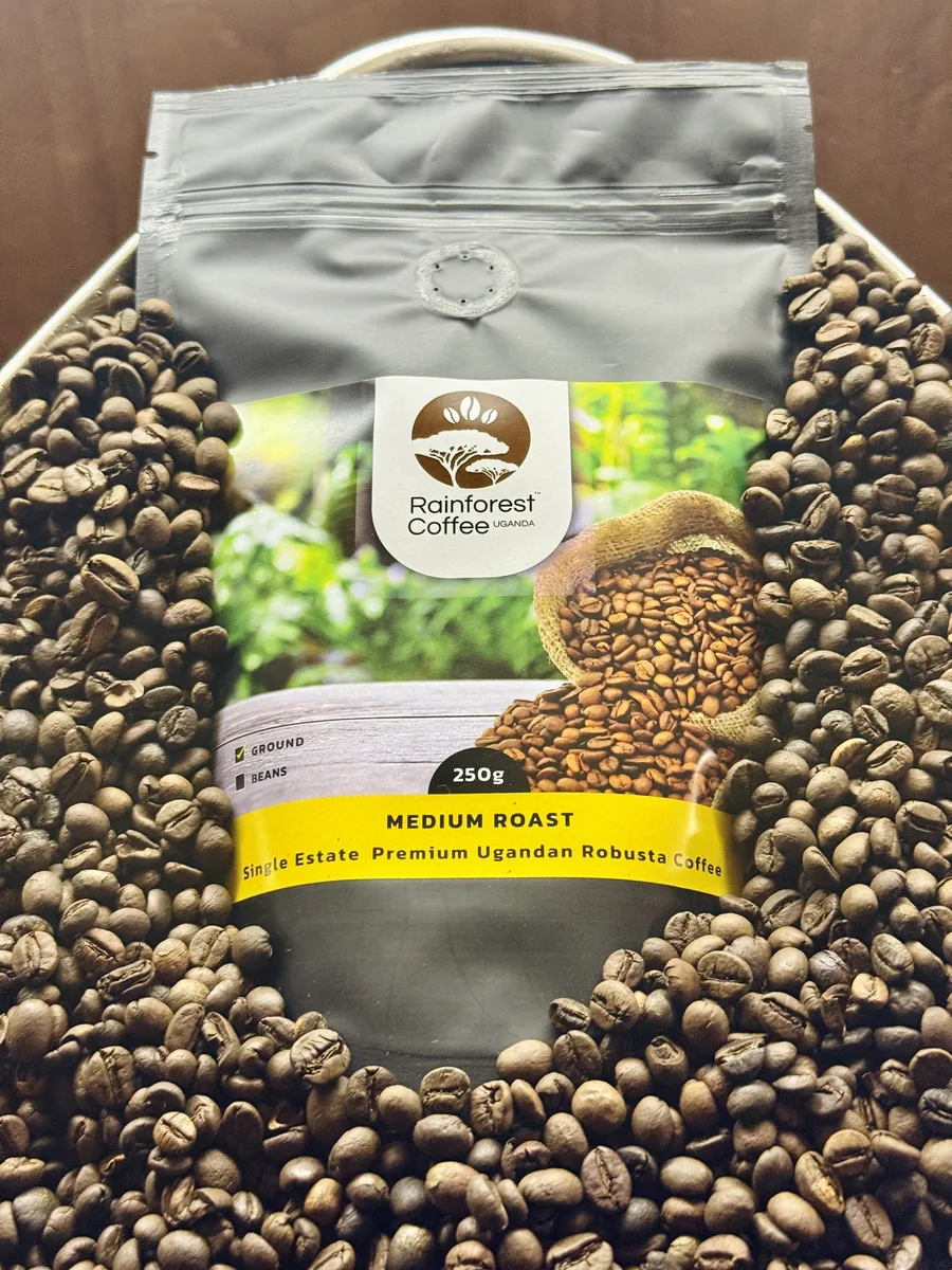 Rainforest Coffee dark roast pack